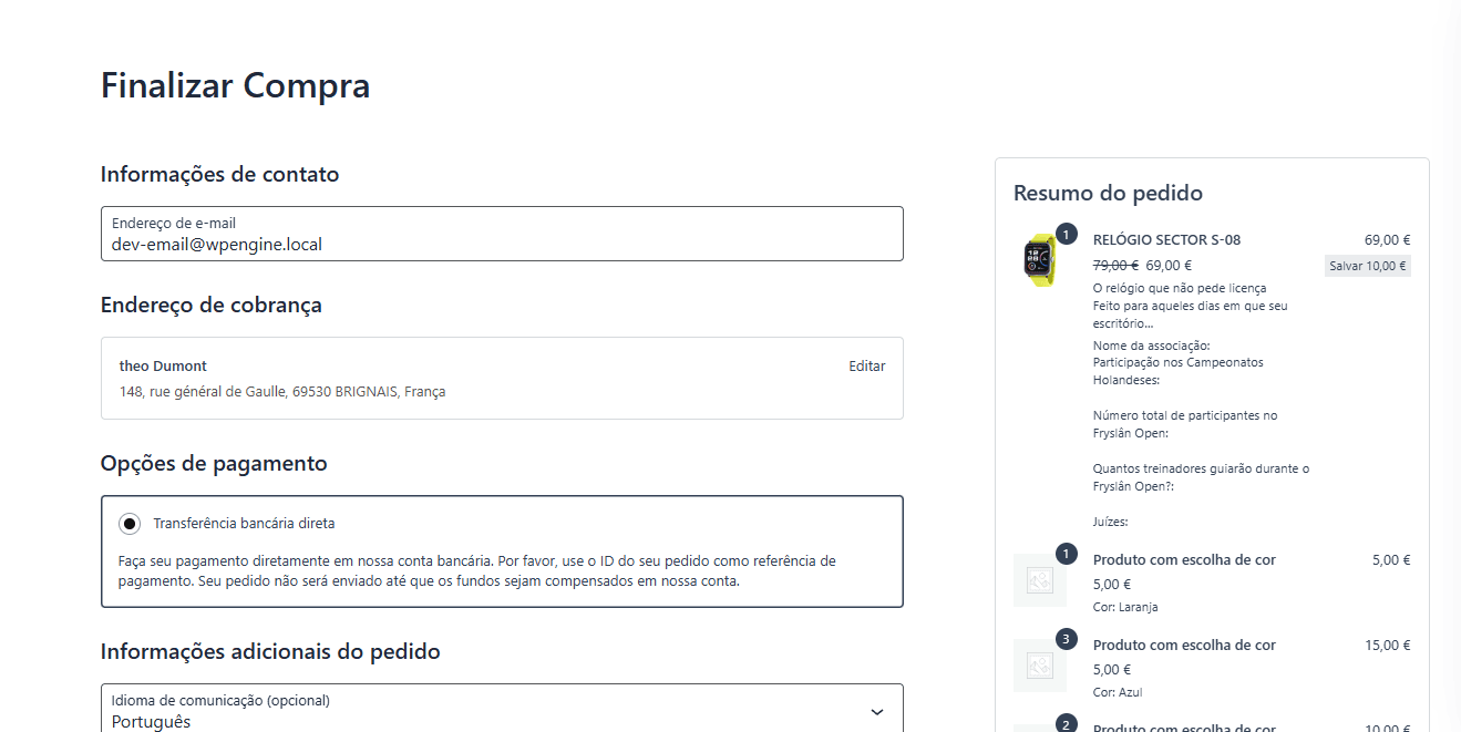 Checkout fully translated